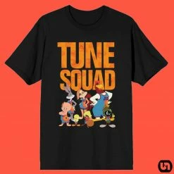 Bioworld Space Jam A New Legacy: Black Unisex Tee - Tune Squad Group Merch