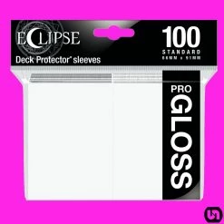 Ultra Pro: Eclipse PRO Gloss Deck Protector Sleeves - White 100ct Supplies