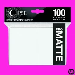 Supplies Ultra Pro: Eclipse PRO Matte Deck Protector Sleeves - White 100ct