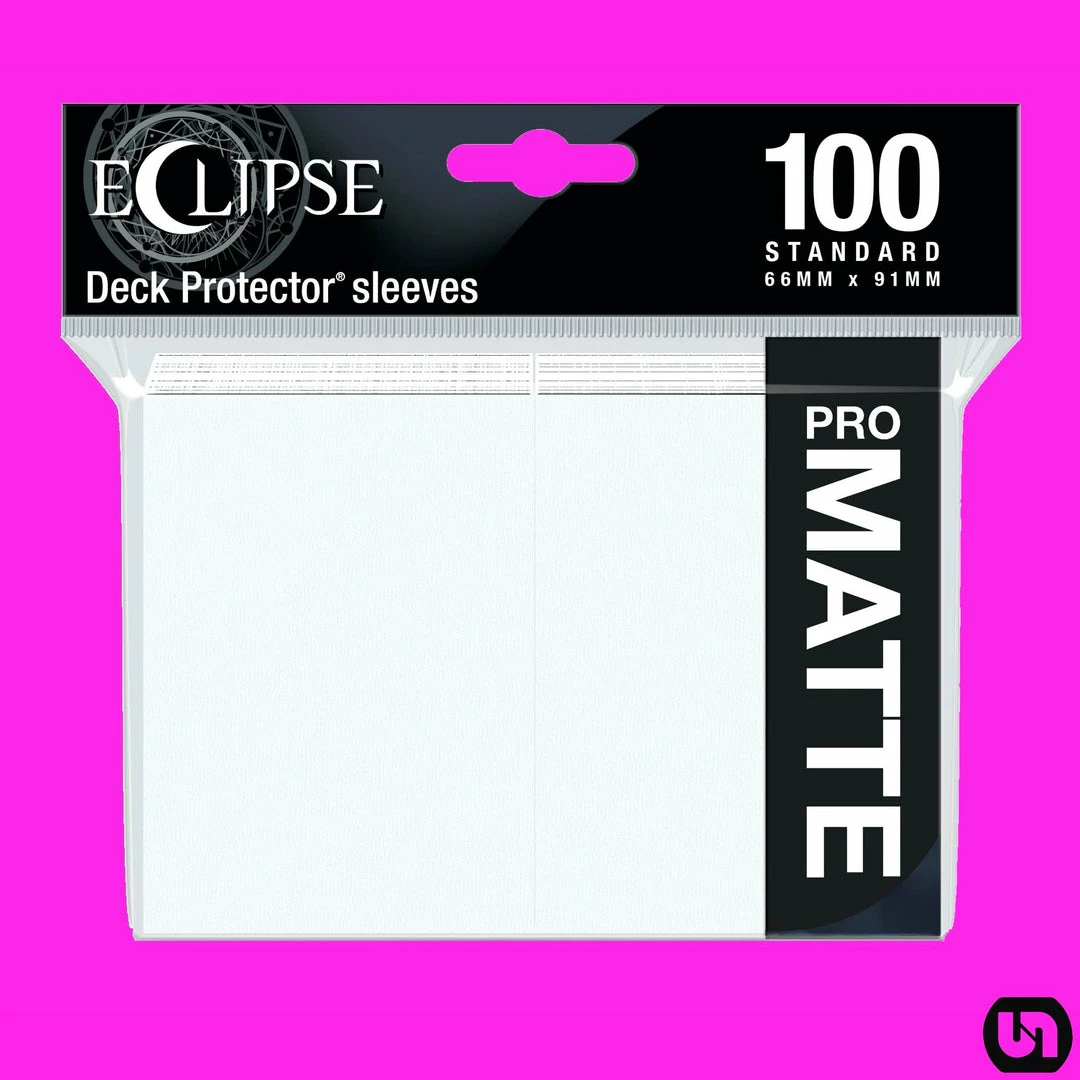 Cheap π Supplies Ultra Pro: Eclipse PRO Matte Deck Protector Sleeves - White 100ct 𧨠3 Supplies Ultra Pro: Eclipse PRO Matte Deck Protector Sleeves - White 100ct
