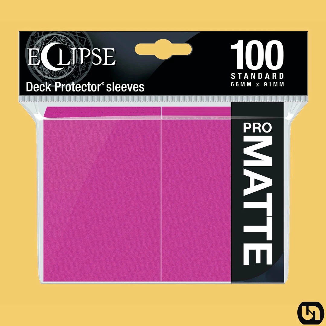 Deals π Supplies Ultra Pro: Eclipse PRO Matte Deck Protector Sleeves - Hot Pink 100ct π 3 Supplies Ultra Pro: Eclipse PRO Matte Deck Protector Sleeves - Hot Pink 100ct