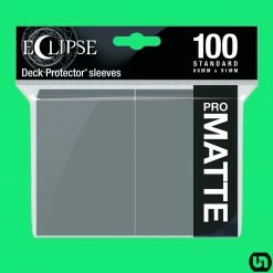 Supplies Ultra Pro: Eclipse PRO Matte Deck Protector Sleeves - Smoke Grey 100ct
