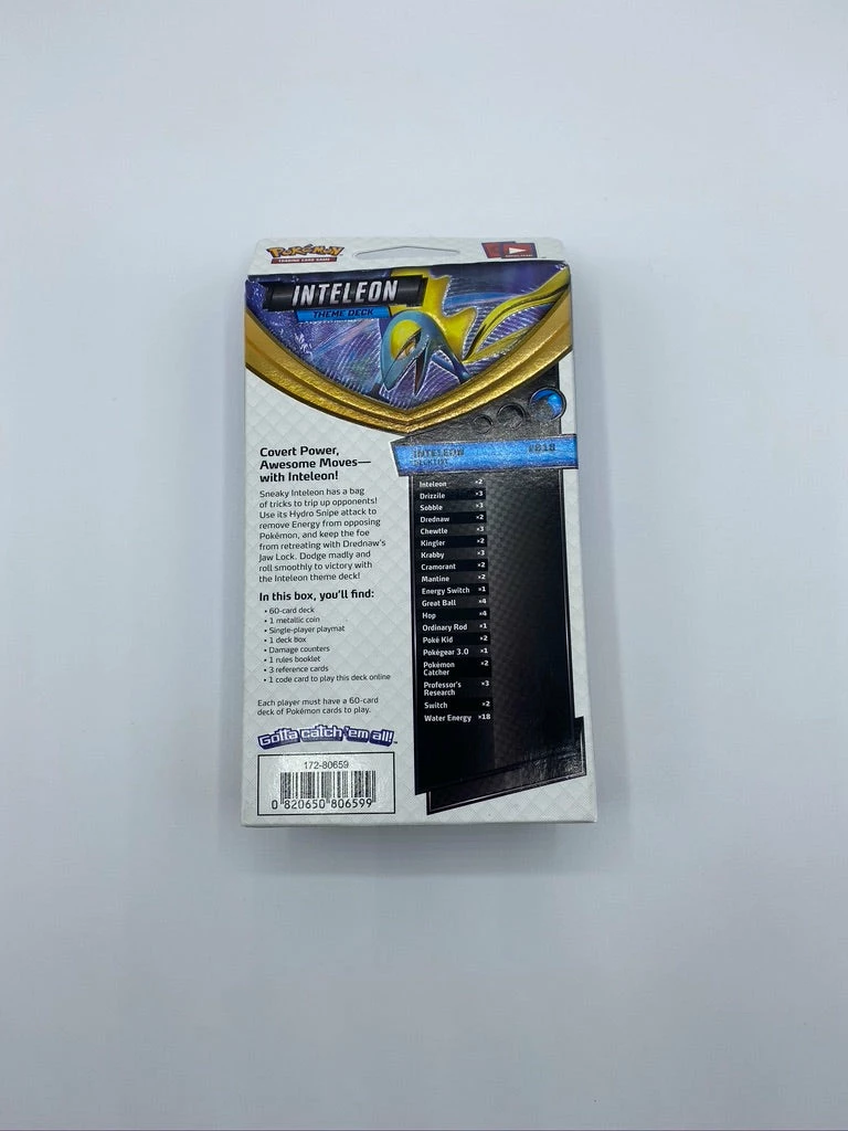 Promo π TCGs Pokemon TCG: Sword & Shield Inteleon Theme Deck π 4 TCGs Pokemon TCG: Sword & Shield Inteleon Theme Deck