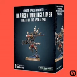 Games Workshop Warhammer: 40,000 - Chaos Space Marines-Haarken Worldclaimer Herald Of The Apocalypse Miniatures