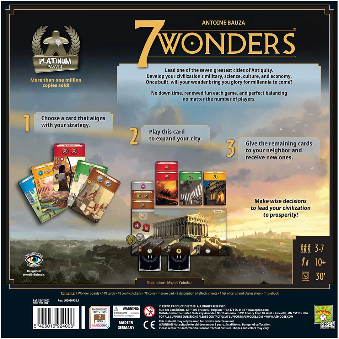 Budget π Repos Productions 7 Wonders: New Edition Board Games π€© 4 Repos Productions 7 Wonders: New Edition Board Games