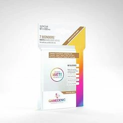 Asmodee Gamegenic: Matte Board Game Sleeves 80ct - 7 Wonders Supplies