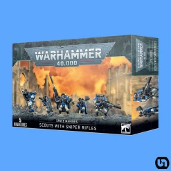 Games Workshop Miniatures Warhammer: 40,000 - Space Marines-Scouts With Sniper Rifles