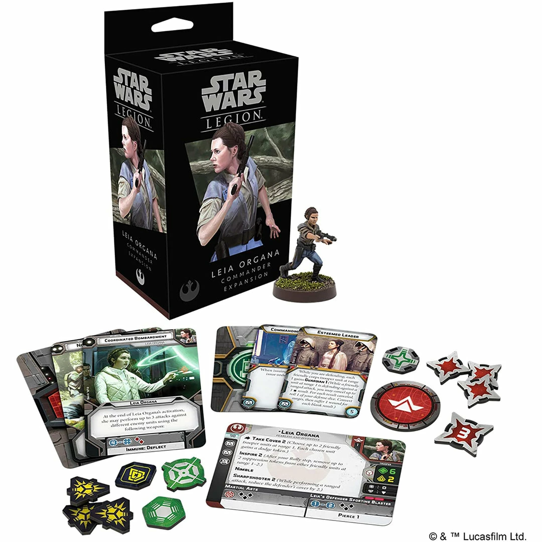 Promo ❤️ Fantasy Flight Games Star Wars: Legion - Leia Organa Commander Expansion ⌛ 4 Fantasy Flight Games Star Wars: Legion - Leia Organa Commander Expansion