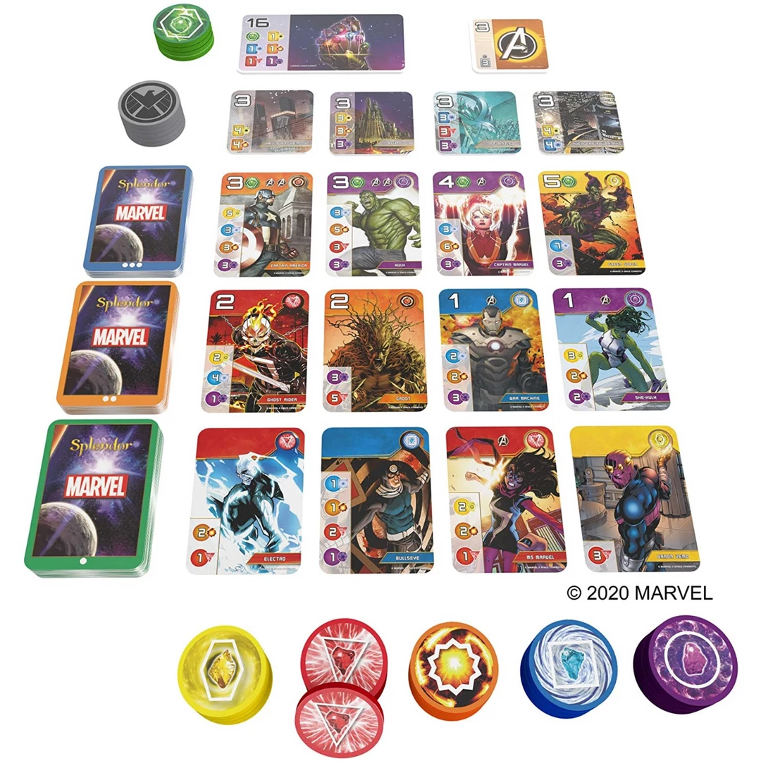 Flash Sale 💯 Space Cowboys Splendor: Marvel Board Games ❤️ 5 Space Cowboys Splendor: Marvel Board Games