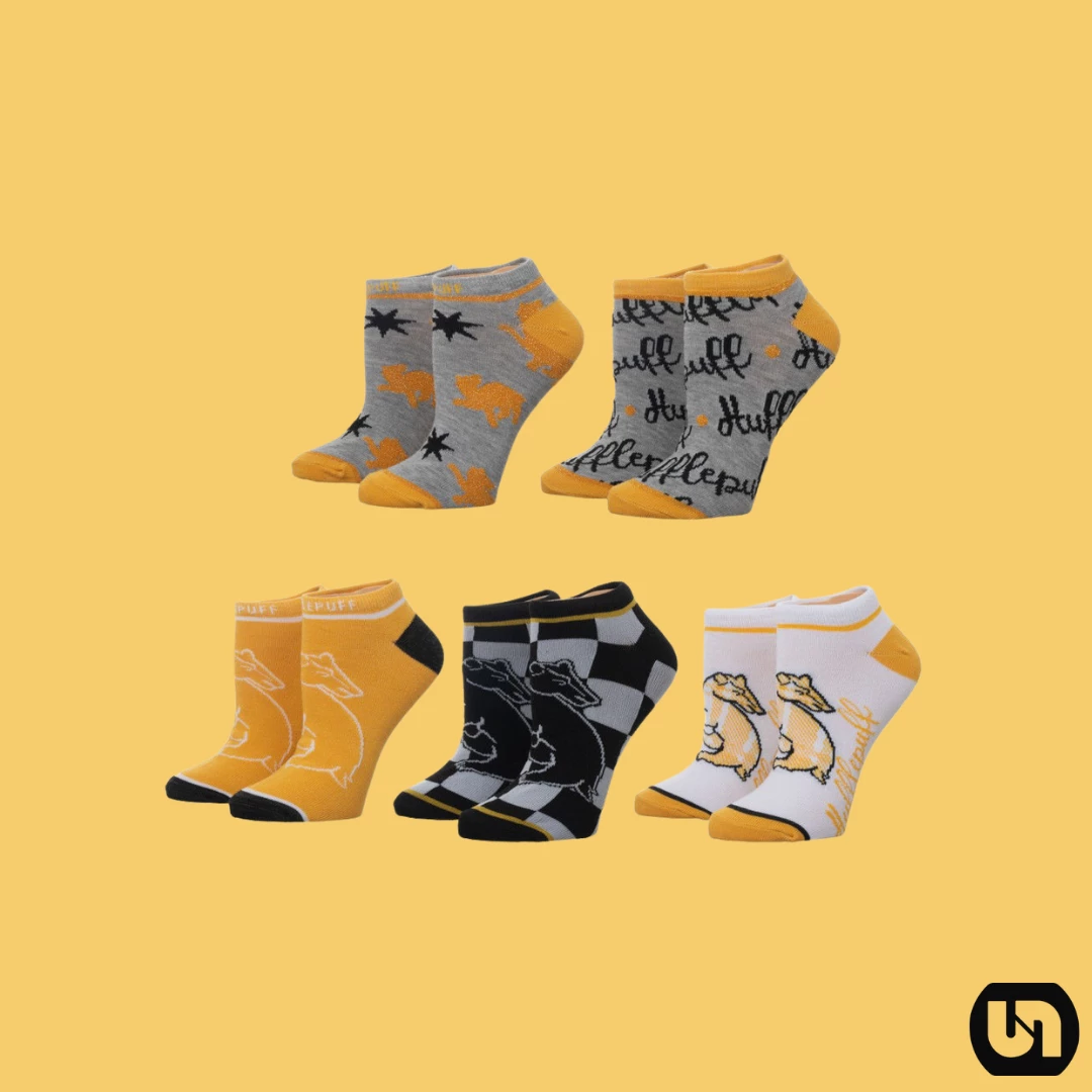 Cheap π Bioworld Harry Potter: 5 Pair Ankle 𧦠Socks - Hufflepuff Merch βοΈ 3 Bioworld Harry Potter: 5 Pair Ankle Socks - Hufflepuff Merch