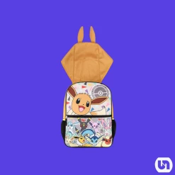 Bioworld Merch Pokemon: Kids Hooded Backpack - Eevee
