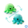 Teeturtle Reversible Octopus: Green & Aqua Plush