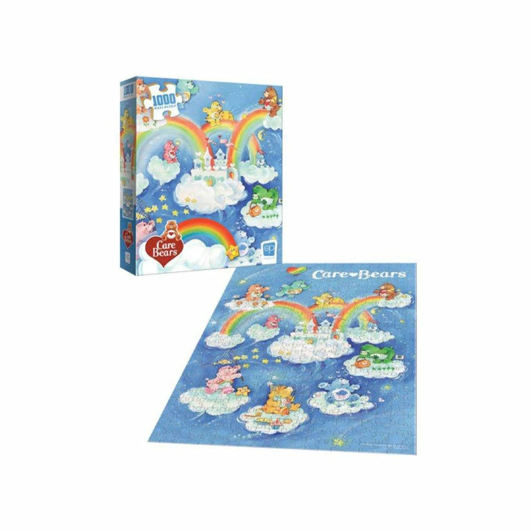 Promo ✔️ USAopoly Toys & Figures Puzzle: Care Bears "Care A Lot" 1000pc ✔️ 3 USAopoly Toys & Figures Puzzle: Care Bears "Care A Lot" 1000pc
