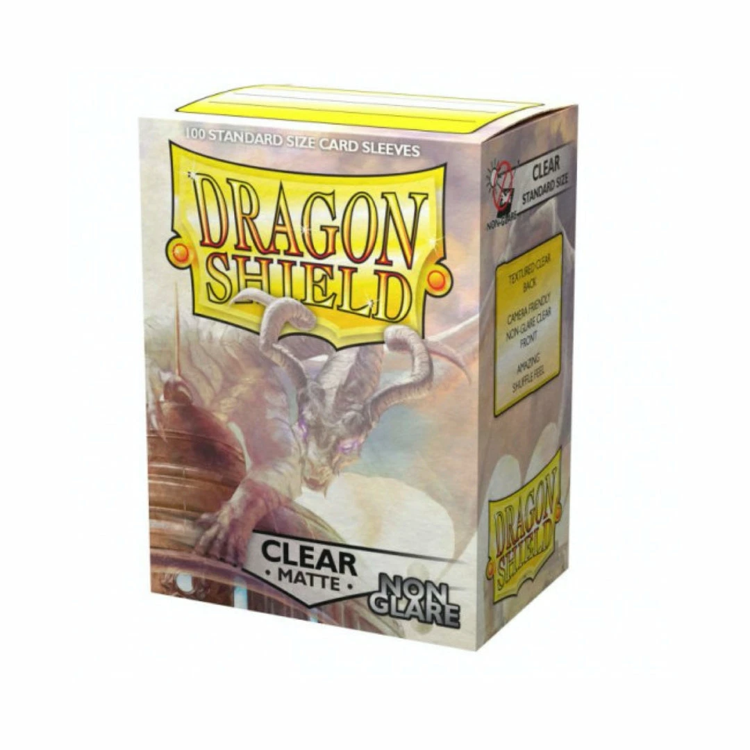 Discount ⌛ Arcane Tinman Supplies Dragon Shield Matte Sleeves - Clear, Non Glare (100-Pack) ⭐ 3 Arcane Tinman Supplies Dragon Shield Matte Sleeves - Clear, Non Glare (100-Pack)