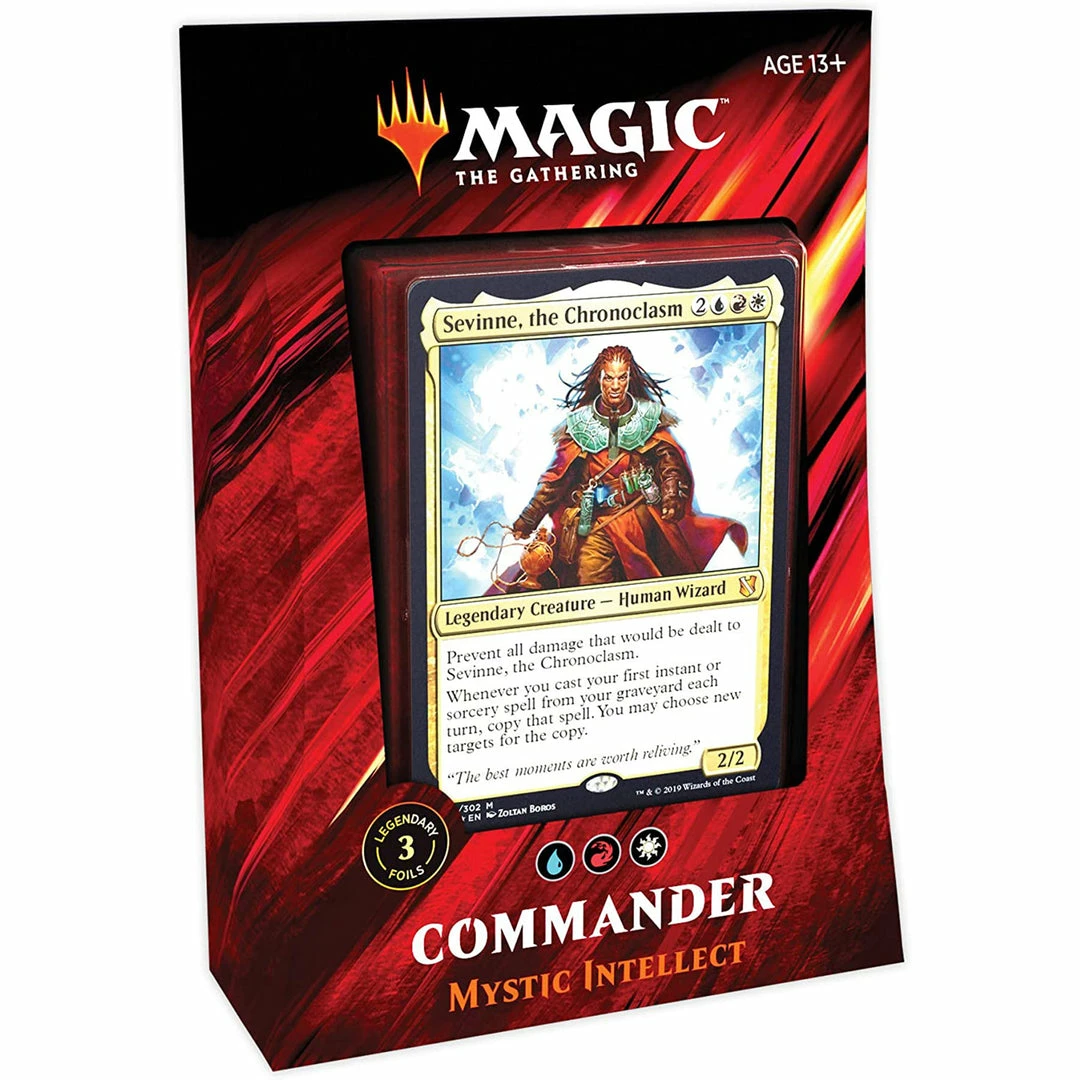 Promo π Wizards Of The Coast Magic The Gathering: 2019 Commander - Mystic Intellect TCGs π 3 Wizards Of The Coast Magic The Gathering: 2019 Commander - Mystic Intellect TCGs