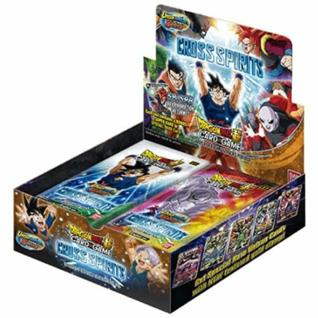 New π Bandai Dragon Ball Super TCG: Unison Warrior Series - Cross Spirits Booster Box TCGs β¨ 3 Bandai Dragon Ball Super TCG: Unison Warrior Series - Cross Spirits Booster Box TCGs