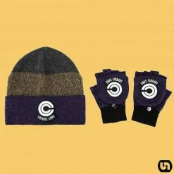 Bioworld Dragon Ball Z: Capsule Corp. Beanie & Glomitts Combo