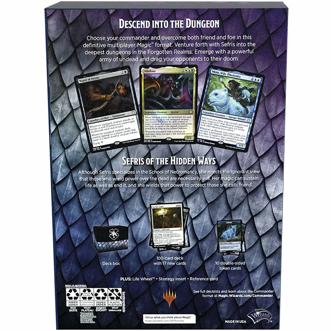 Top 10 π Wizards Of The Coast Magic The Gathering: Dungeons & Dragons - Adventures In The Forgotten Realms Commander Deck-Dungeons Of Death π 5 Wizards Of The Coast Magic The Gathering: Dungeons & Dragons - Adventures In The Forgotten Realms Commander Deck-Dungeons Of Death