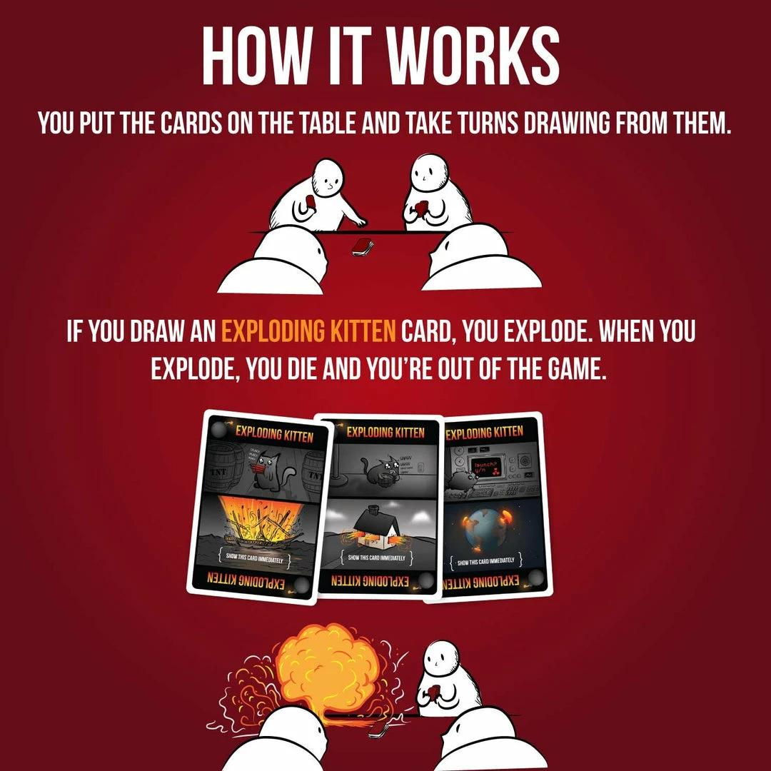 Promo 𧨠Exploding Kittens (Original Edition) Board Games π 4 Exploding Kittens (Original Edition) Board Games
