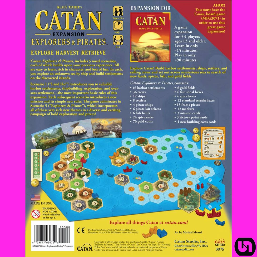Best reviews of β€οΈ Catan Studio Catan: Explorers & Pirates Expansion 𧨠4 Catan Studio Catan: Explorers & Pirates Expansion