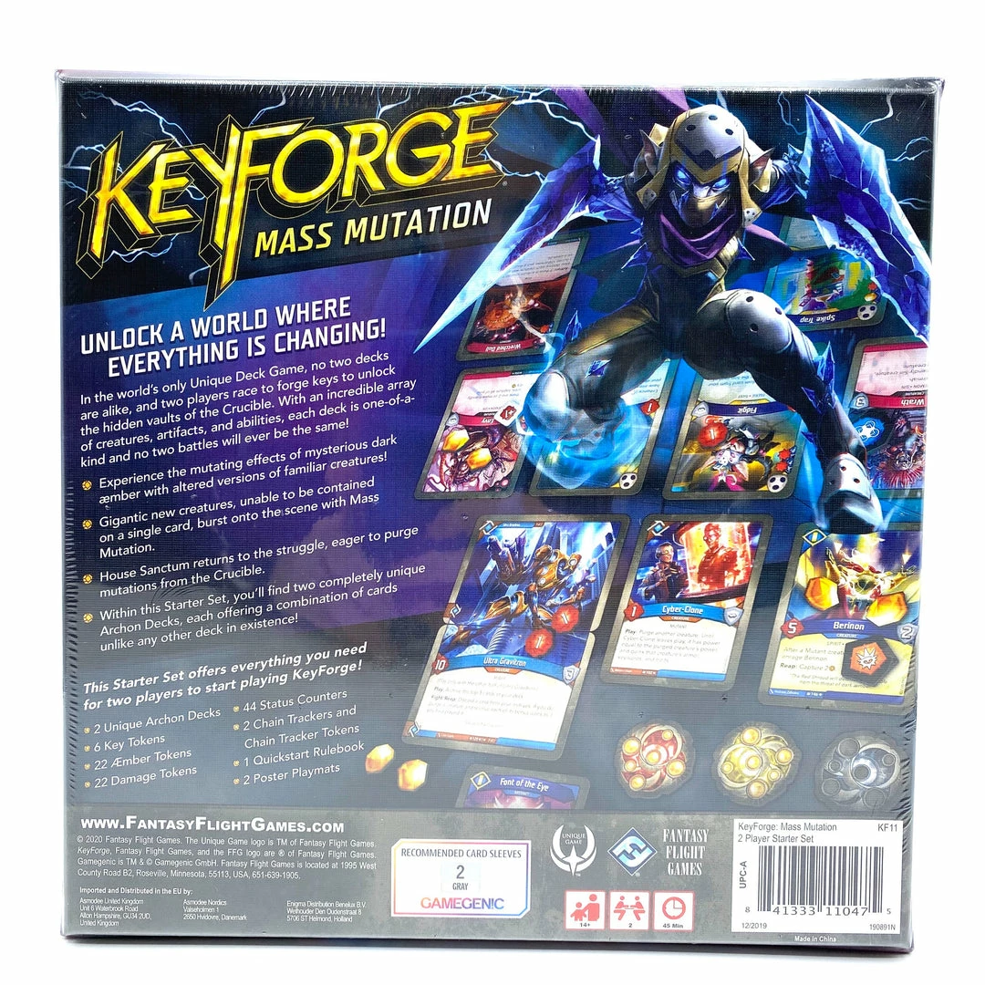 Brand new β Fantasy Flight Games KeyForge Mass Mutation: 2 Player Starter Set TCGs π₯° 4 Fantasy Flight Games KeyForge Mass Mutation: 2 Player Starter Set TCGs