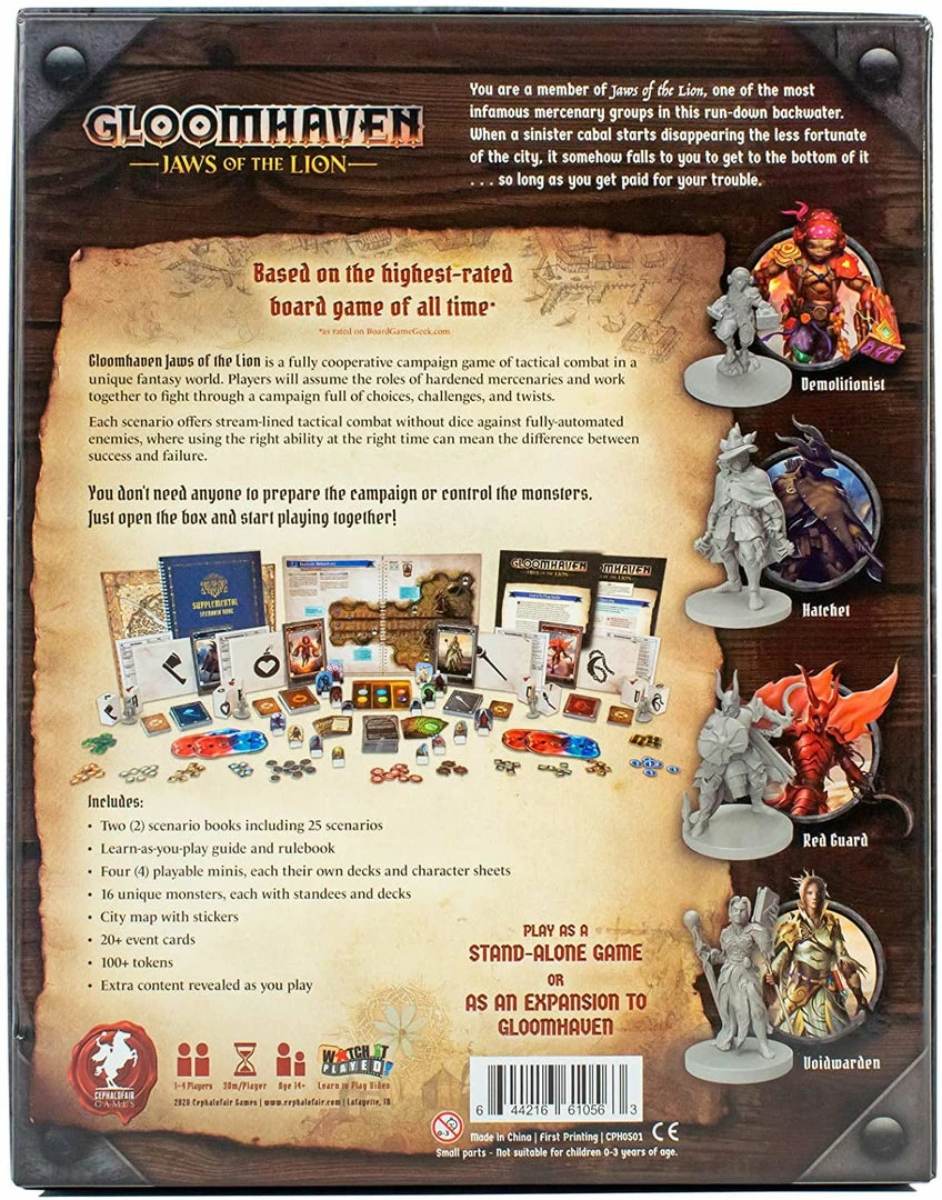 Promo 𧨠Cephalofair Games Board Games Gloomhaven: Jaws Of The Lion π 4 Cephalofair Games Board Games Gloomhaven: Jaws Of The Lion