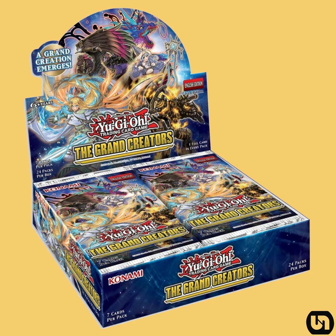 Discount 👍 Konami Yu-Gi-Oh: The Grand Creators 1st Edition Sealed Booster Box Case (12 Booster Boxes) ✨ 3 Konami Yu-Gi-Oh: The Grand Creators 1st Edition Sealed Booster Box Case (12 Booster Boxes)
