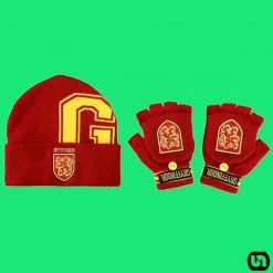 Bioworld Harry Potter: Gryffindor Embroidered Beanie & Glomitts Combo