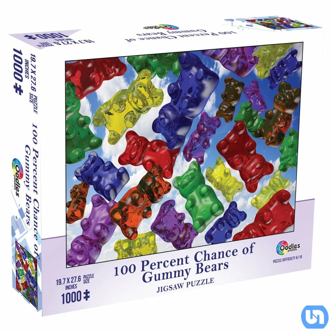 Discount π€© MCHEZO Puzzle: 100% Chance Of Gummy Bears 1000pc Toys & Figures π 3 MCHEZO Puzzle: 100% Chance Of Gummy Bears 1000pc Toys & Figures