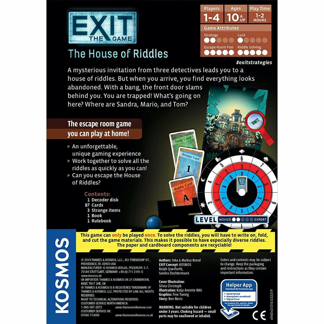 Top 10 π Kosmos Board Games Exit The Game: The House Of Riddles π 4 Kosmos Board Games Exit The Game: The House Of Riddles