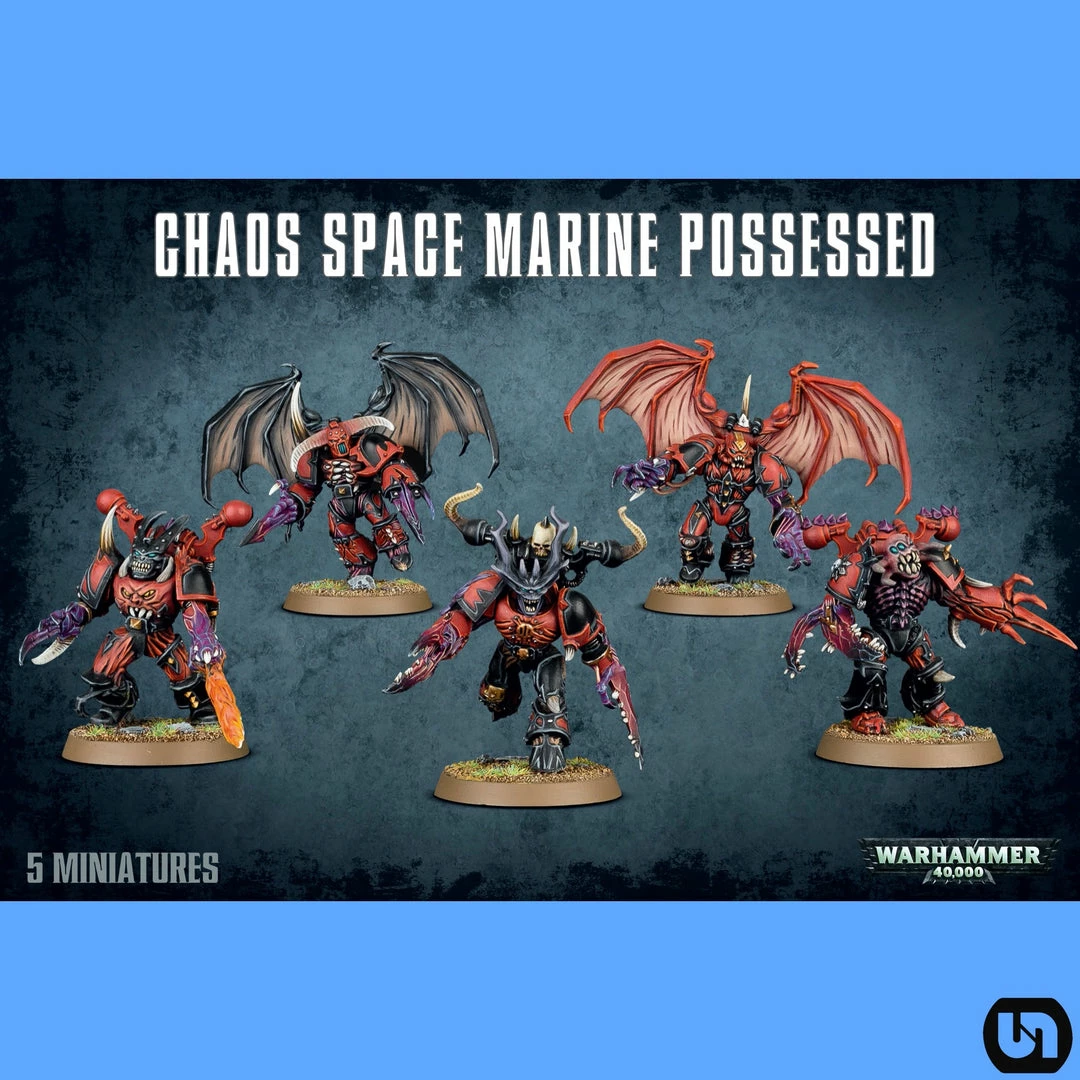Deals π Games Workshop Warhammer: 40,000 - Chaos Space Marine Possessed Miniatures π₯ 3 Games Workshop Warhammer: 40,000 - Chaos Space Marine Possessed Miniatures