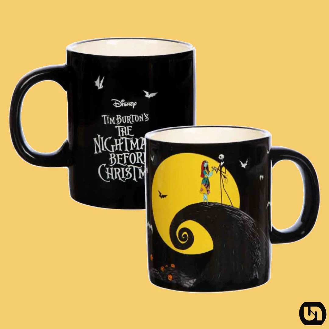 Unplugged Gaming Sales Store 18 Disney The Nightmare Before Christmas: Jack & Sally 16oz Ceramic Mug Merch