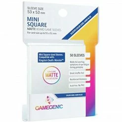 Asmodee Supplies Gamegenic: Matte Board Game Sleeves 50ct - Mini Square