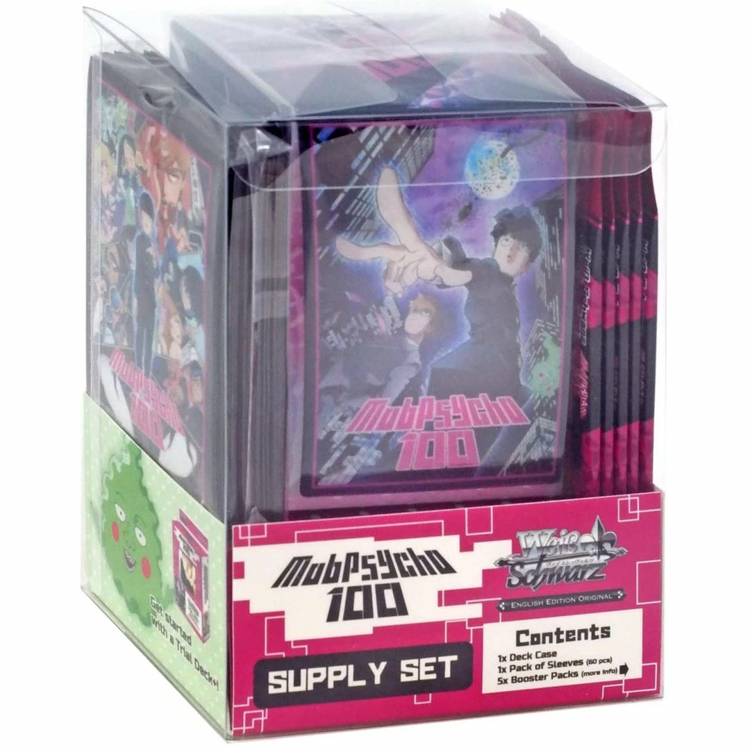Deals π₯ BushiRoad Weiss Schwarz: Mob Psycho 100 Supply Set π 3 BushiRoad Weiss Schwarz: Mob Psycho 100 Supply Set
