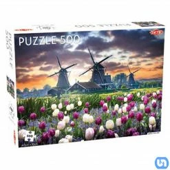 Tactic USA Puzzle: Old Mills & Tulips 500pc Toys & Figures