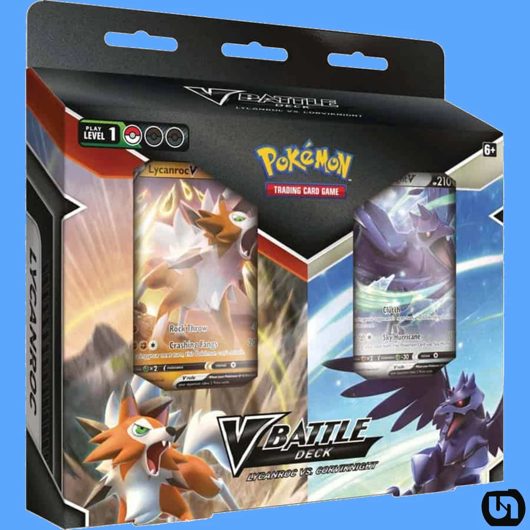 Coupon 😀 Pokemon TCG: V Battle Deck - Lycanroc VS. Corviknight TCGs ❤️ 3 Pokemon TCG: V Battle Deck - Lycanroc VS. Corviknight TCGs