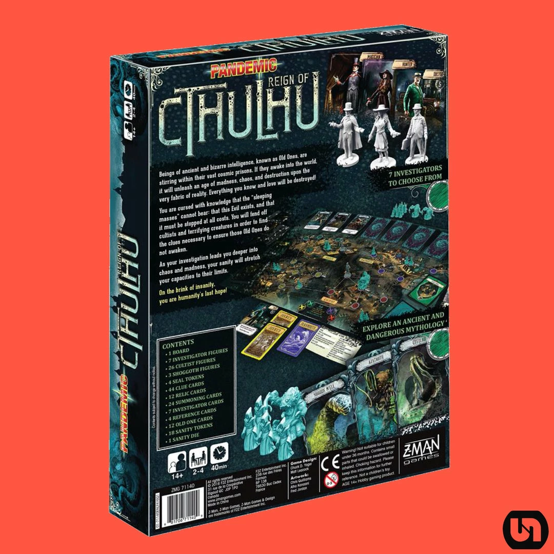 Outlet π Zman Games Pandemic: Reign Of Cthulhu Board Games 𧨠4 Zman Games Pandemic: Reign Of Cthulhu Board Games