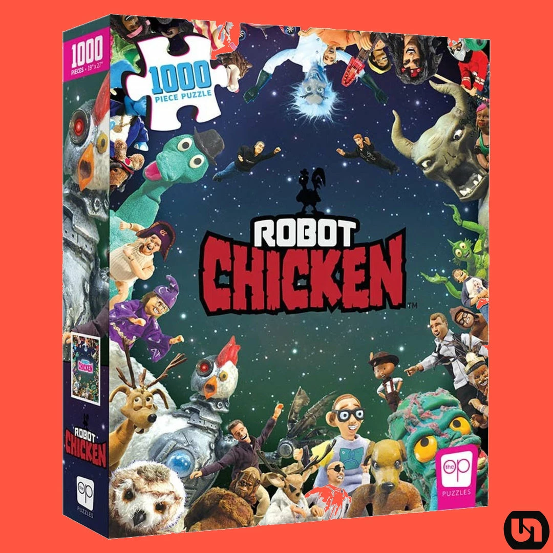 Hot Sale ✔️ USAopoly Puzzle: Robot Chicken 1000pc ✨ 3 USAopoly Puzzle: Robot Chicken 1000pc