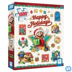 USAopoly Puzzle: Super Mario Happy Holiday 1000pc