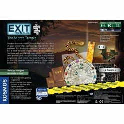 Kosmos Board Games Exit The Game: The Sacred Temple (with Jigsaw Puzzles)