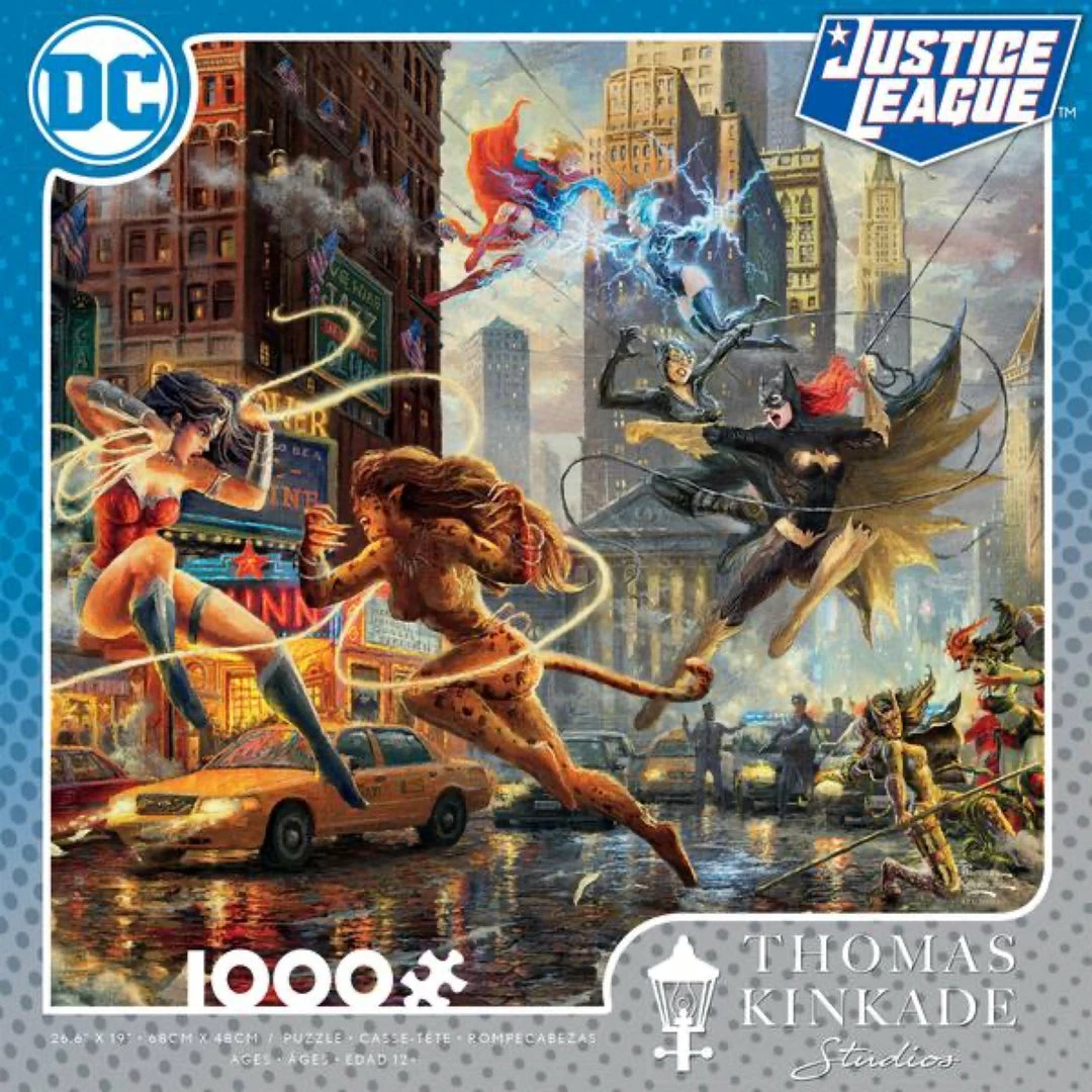 New π CEACO Company Thomas Kinkade: DC Justice League - π© Women Of DC 1000pc Puzzle Toys & Figures β€οΈ 3 CEACO Company Thomas Kinkade: DC Justice League - Women Of DC 1000pc Puzzle Toys & Figures