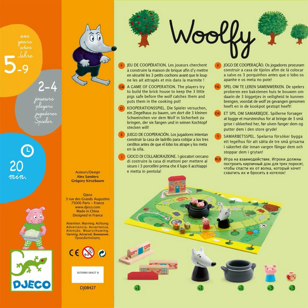 Buy ✨ Djeco Board Games Woolfy ⌛ 4 Djeco Board Games Woolfy